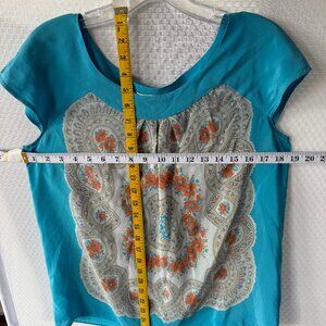 MOULINETTE SOEURS SILK SHORT SLEEVED TOP